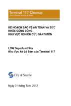KẾ HOẠCH BẢO VỆ AN TOÀN VÀ SỨC KHỎE CỘNG ĐỒNG KHU VỰC NGHIÊN CỨU SÂN VƯỜN