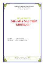 Dự án nhà máy nấu thép không gỉ