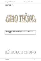 Giáo án mầm non chủ đề 7   giao thông