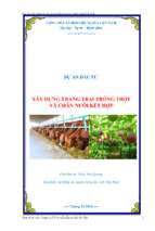 Dự án trang trại trồng trọt   chăn nuôi kết hợp