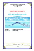 Dự án sản xuất nước tinh khiết