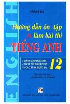 Ebook Hướng dẫn ôn tập và làm bài thi Tiếng Anh 12 (Tái bản lần thứ 7 có sửa chữa và bổ sung): Phần 1