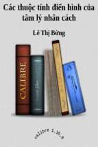 Cac thuoc tinh dien hinh cua tam ly nhan cach   le thi bung