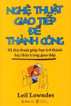 Nghe thuat giao tiep de thanh c   leil lowndes