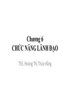 Bài giảng  Chức năng lãnh đạo