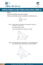Tóm tắt toán hình học lớp 11 _duongthangvamatphangsongsong(p2)_tomtatbaihoc