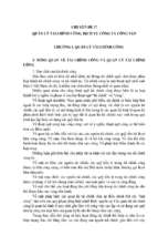 Quản lý tài chính công, dịch vụ công và công sản