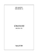 Kế hoạch bộ môn thể dục 8  mới nhất năm học 2017   2018 chuẩn kỹ năng