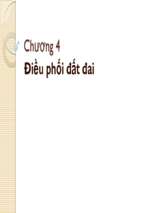 Bài giảng Điều phối đất đai