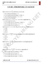 Trắc nghiệm khảo sát hàm số có đáp án 4