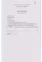 đề thi công chức môn thi học