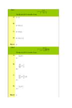 Trắc nghiệm toán có đáp án