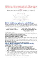 đề kiểm tra chất lượng giáo viên môn thể dục trường tiểu học phúc thuận 3, thái nguyên năm học 2016   2017 đề thi khảo sát năng lực giáo viên tiểu học có đáp án