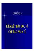 Chuong4 liên kết hóa học và cấu tạo phân tử