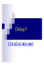 Chuong9 cân bằng hóa học