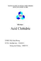 Acid clohidric