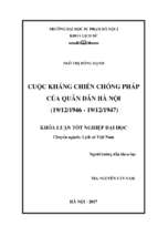 Cuộc kháng chiến chống pháp của quân dân hà nội(19 12 1946  19 12 147) (2017)