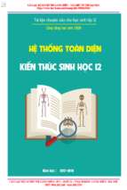 Hệ thống toàn diện kiến thức sinh 12