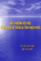 Bs tuyen   bat thuong ket noi tinh mach he thong va tinh mach phoi