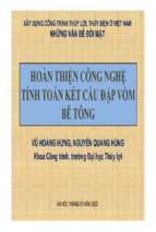 HOÀN THIỆN CÔNG NGHỆ TÍNH TOÁN KẾT CẤU ĐẬP VÒM BÊ TÔNG