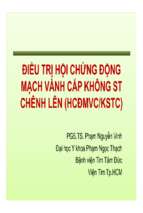Thay vinh   dieu tri hoi chung dong mach vanh cap khong st chenh len (2012) [compatibility mode]