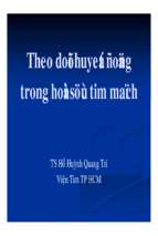 Bs tri   theo doi huyet dong trong hoi suc tim mach [compatibility mode]
