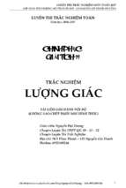 Chuyên đề trắc nghiệm hàm số lượng giác và phương trình lượng giác   nguyễn đại dương