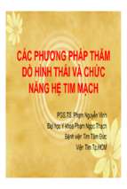 Thay vinh   cac phuong phap tham do hinh thai va chuc nang he tim mach [compatibility mode]