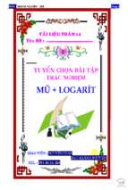 Tuyển chọn bài tập mũ logarit