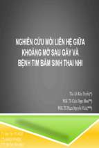 Bs tuyen   nghien cuc moi lien he khoang mo sau gay va benh tim bam sinh