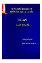 Bài giảng cadcamcnc