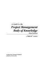 The guide to the project management of body knowlege
