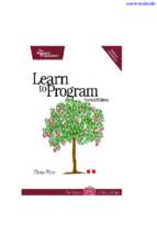 Learn to program, 2nd edition
