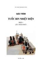 Giáo trình tuốc bin nhiệt điện 1  quá trình nhiệt   phan quang xưng