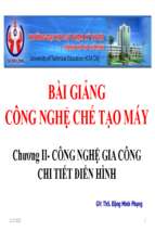 Bai giang công nghệ chế tạo máy chuong 2