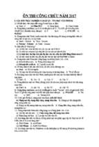 Câu hỏi trắc nghiệm và đáp án thi công chức môn tin học