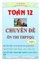 Chuyên đề ôn thi thpt quốc gia môn toán   lư sĩ pháp (tập 1)