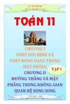 Phân dạng và bài tập hình học 11 học kỳ 1   lư sĩ pháp