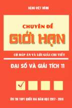 Trắc nghiệm toán 11 chuyên đề giới hạn (giải chi tiết)