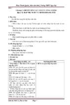 Giáo án sinh học lớp 11 cơ bản