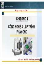 Công nghệ và lập trình phay cnc