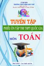 Tuyển tập phiếu ôn tập thi thpt quốc gia 2017 môn toán   lê bá bảo