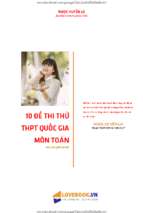 10 đề thi thử chọn lọc thpt quốc gia toán kèm lời giải chi tiết, ngọc huyền lb