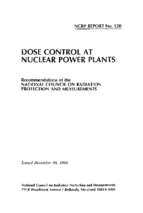 Ncrp report no 120  dose control at nuclear power plants
