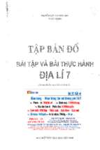 Tập bản đồ bài tập và bài thực hành địa lý lớp 7