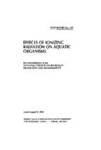 Ncrp report no 109  effects of ionizing radiation on aquatic organisms