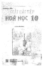 Hướng dẫn giải bài tập hóa học lớp 10 trần trung ninh