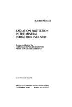 Ncrp report no 118  radiation protection in the mineral extraction industry