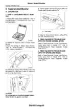 Subaru select monitor   ssmii engine diagnostics