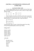Chương 4  giải hệ phương trình đại số tuyến tính_1